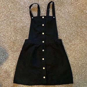 H&M Black Overall Dress Jumper WORN ONCE